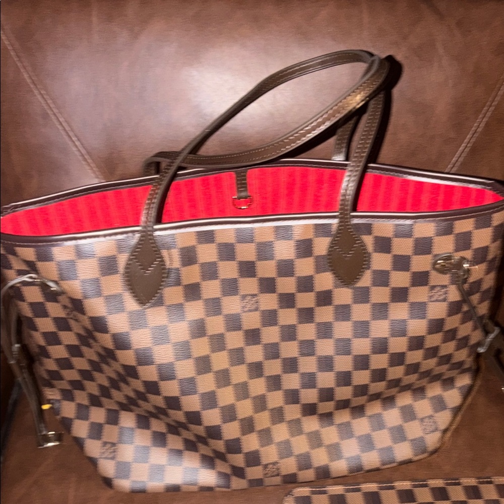 👜 Damier Neverfull tote & Pouch 👝 fashion bag 💼 - Picture 4 of 14